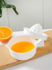 1入組裝PP手動榨汁機廚房用極簡主義白色手動壓榨機 - 白色 - 查看 3