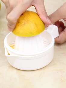 1入組裝PP手動榨汁機廚房用極簡主義白色手動壓榨機 - 白色 - 查看 7