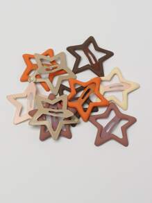 10入組女性蝴蝶結設計可愛髮夾適用於日常 - 彩色 - 查看 5