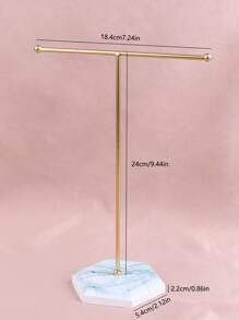 1 Đồ Trang Sức Hợp Kim Nhôm Giá Đựng Đồ, Cổ Điển Trang Sức Tháp Đứng Cho Gia Đình - Vàng - Xem 2
