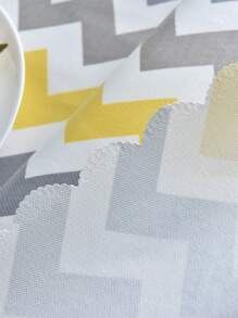 1pc Waterproof And Oil-Proof Tablecloth, TPU Coated Digital Printed Dining Table Desk Mat, Tea Table Cloth, Rectangular Table Cover For Indoor/Outdoor Use - Multicolor - View 4