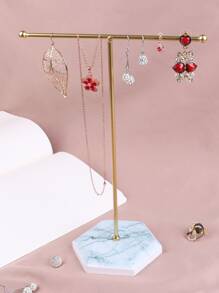 1 Đồ Trang Sức Hợp Kim Nhôm Giá Đựng Đồ, Cổ Điển Trang Sức Tháp Đứng Cho Gia Đình - Vàng - Xem 5