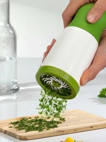 Cortador de verduras de plástico de 1 pieza, rallador de verduras multifunción para cocina - Verde - Ver 1