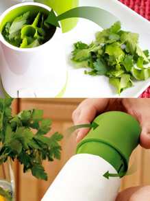 Cortador de verduras de plástico de 1 pieza, rallador de verduras multifunción para cocina - Verde - Ver 3