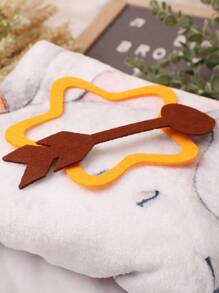 Newborn Baby Boy Photography Cartoon Graphic Blanket With 2pcs Accessory - White - View 5