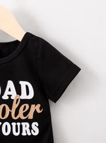 Baby Boy Slogan Graphic Tee & Shorts - Multicolor - View 3