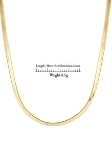 Chuỗi vòng cổ tối giản - Vàng - Xem 6