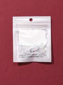 10Pcs Comfort Silicone Earring Pads, For French Clip Earrings, Clip On Earring Cushion, Clear, 8.5x9x3mm - Clear - View 4