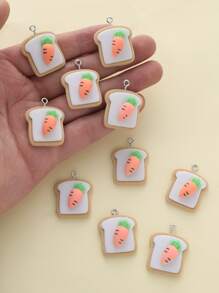 10pcs/set DIY Cartoon Food Charm - Multicolor - View 2