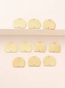 10入組/套成分鏈接耳環珠寶製作 - 銅色 - 查看 4