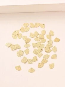 50入組/套紋理質感金屬DIY吊墜 - 銅色 - 查看 2