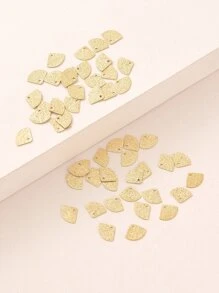 50入組/套紋理質感金屬DIY吊墜 - 銅色 - 查看 3