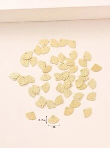 50入組/套紋理質感金屬DIY吊墜 - 銅色 - 查看 4