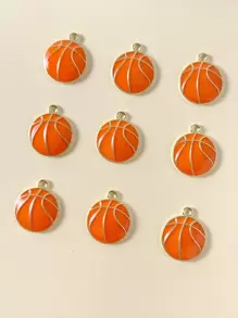 10pcs/set Basketball DIY Pendant - Orange - View 2