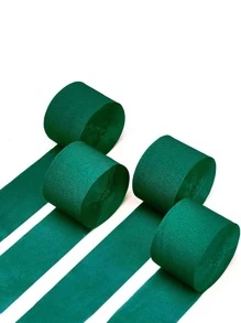 papel minimalista Serpentina para fiesta Decoración - Verde - Ver 1