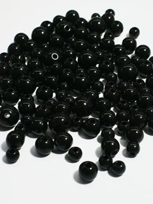 1 paquete accesorio de joyería DIY con cuentas acrílicas - Negro - Ver 2