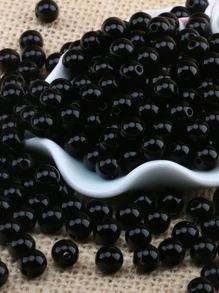 1 paquete accesorio de joyería DIY con cuentas acrílicas - Negro - Ver 5