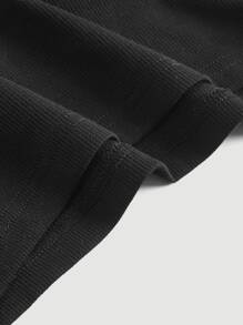 SHEIN MOD Appliques Detail Cami Top - Black - View 4