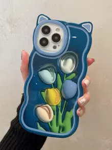 Tulip Pattern Phone Case - Multicolor - View 1