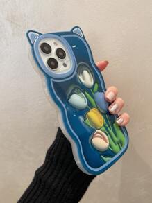 Tulip Pattern Phone Case - Multicolor - View 3