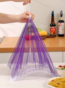 1入組素色網紗食物罩 - 淡紫色 - 查看 4