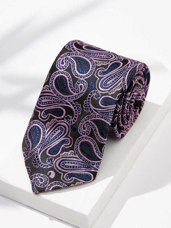 男士佩斯利印花系帶