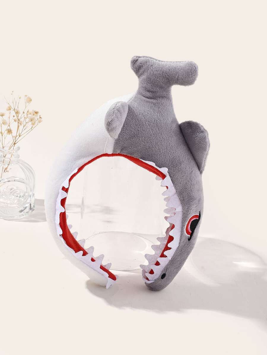 Băng đô cá mập trang trí - Màu Xám nhạt - Xem 1