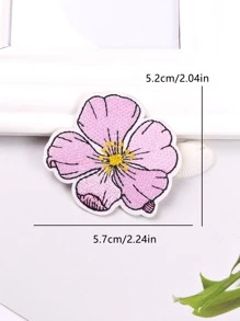 4入組/套花朵和自行車刺繡熨燙貼片可愛滌綸DIY服裝配飾用於衣服裝飾 - 彩色 - 查看 4