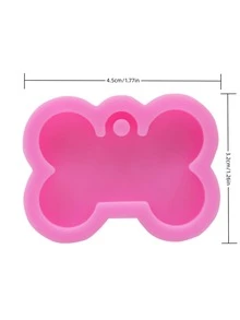 1pc Silicone Mold, Bone Design DIY Silicone Mold For DIY - Pink - View 2