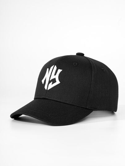 قبعة بيسبول كاجوال رجالية بتفاصيل التطريز، أسلوب الشارع