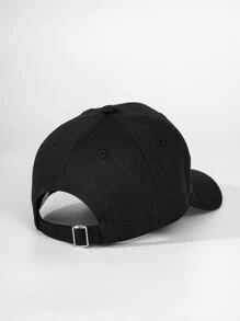 1pc Women Embroidery Detail Baseball Cap - Black - View 2