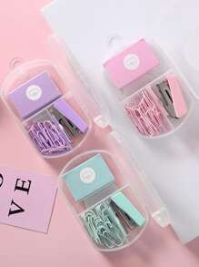 1盒釘書機和迴紋針套裝