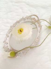 1pc Plastic Artificial Flower, Fake Flower For Home, Party - White - View 6