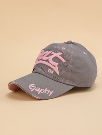 1pc Women Letter Graphic Baseball Cap Street