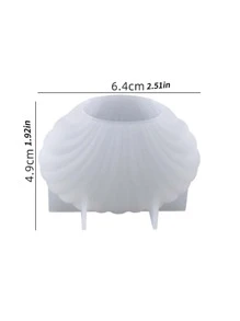 1 Máy Tính 3D Đại Dương Vỏ Nến Khuôn, Tự Làm Thạch Cao Thủ Công Khuôn Mẫu, Trang Trí Nhà Cửa Thủ Công Khuôn, Nến Handmade Làm Vật Dụng, Quà Tặng Handmade - trắng - Xem 2
