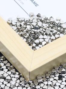 100入組/套心形DIY珠子 - Ancient Silver - 查看 2