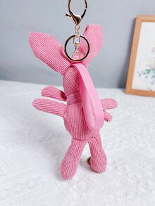 Rabbit Charm Keychain - Multicolor - View 2