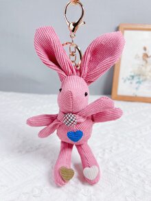 Rabbit Charm Keychain - Multicolor - View 3