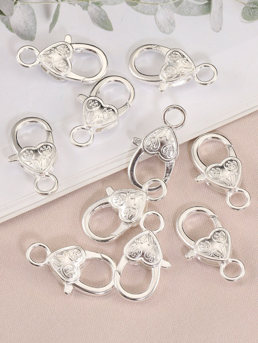 10pcs/set Lobster Clasp DIY Jewelry Accessory - Silver - View 1