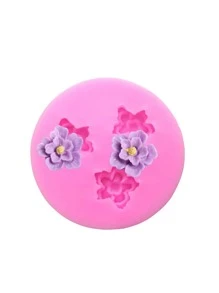 1入組矽膠創意粉色花朵設計DIY矽膠模具 - 粉色 - 查看 1