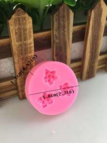 1入組矽膠創意粉色花朵設計DIY矽膠模具 - 粉色 - 查看 2