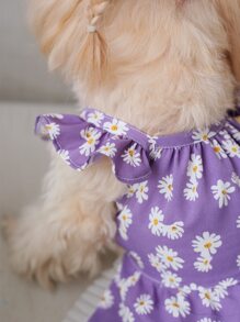 1入組印花寵物連衣裙