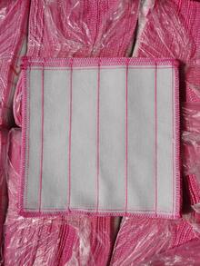 1 pieza Trapo de limpieza de dos tonos limpieza minimalista cuadrado para cocina - Multicolor - Ver 1