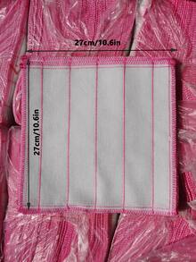 1 pieza Trapo de limpieza de dos tonos limpieza minimalista cuadrado para cocina - Multicolor - Ver 2