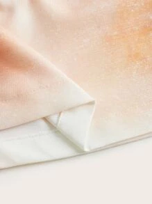 SHEIN ICON Low Rise Tie Dye Zip Front Skirt - Multicolor - View 3