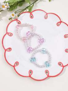 3入組熊裝飾髮圈