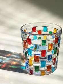 1pc Glass Cup,Creative Crystal Design Drinking Cup, Gift To Friends - Multicolor - View 2