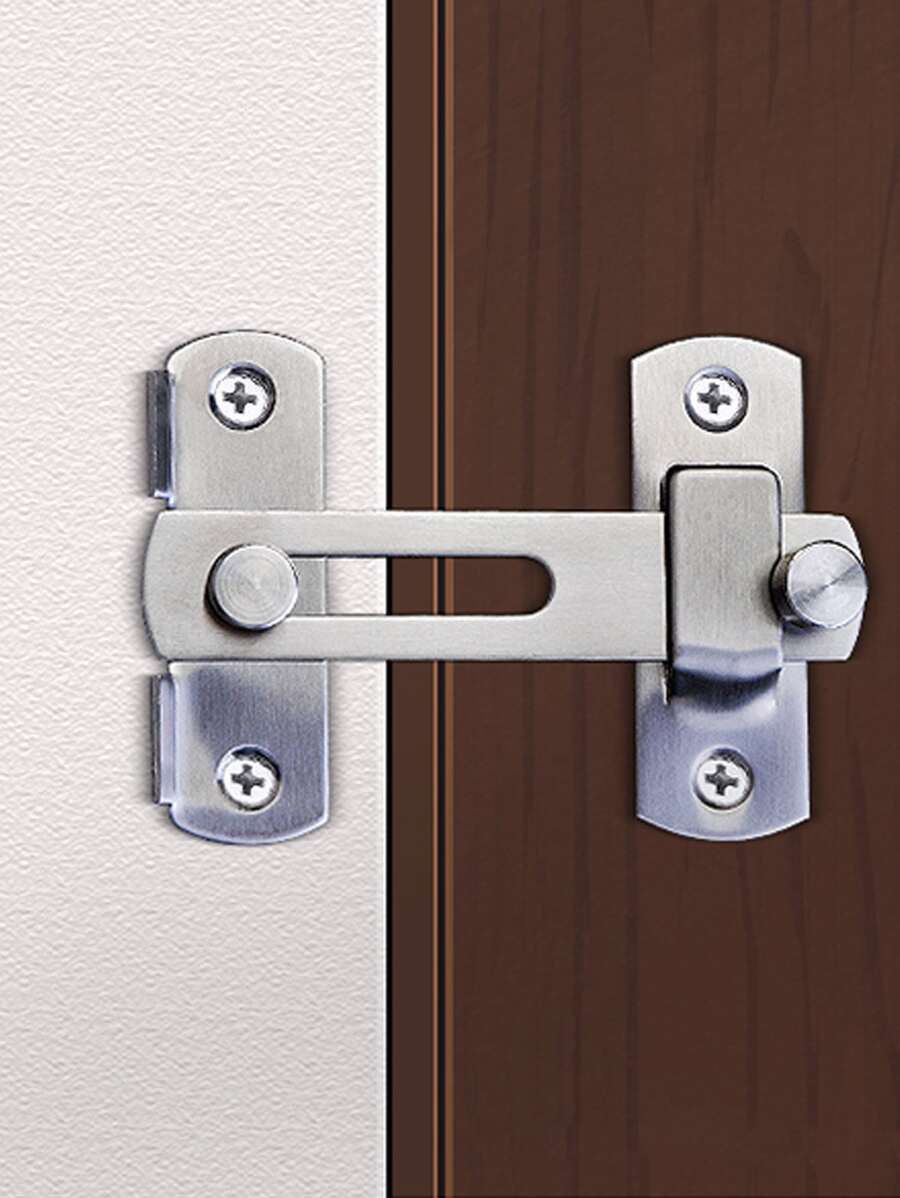 1 pieza Cerradura de combinación de dígitos de acero inoxidable para puerta - Plateado - Ver 1