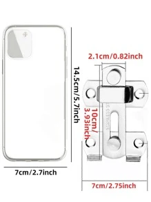 1 pieza Cerradura de combinación de dígitos de acero inoxidable para puerta - Plateado - Ver 2