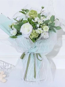 1 cái giấy bọc ren hoa - trắng - Xem 2